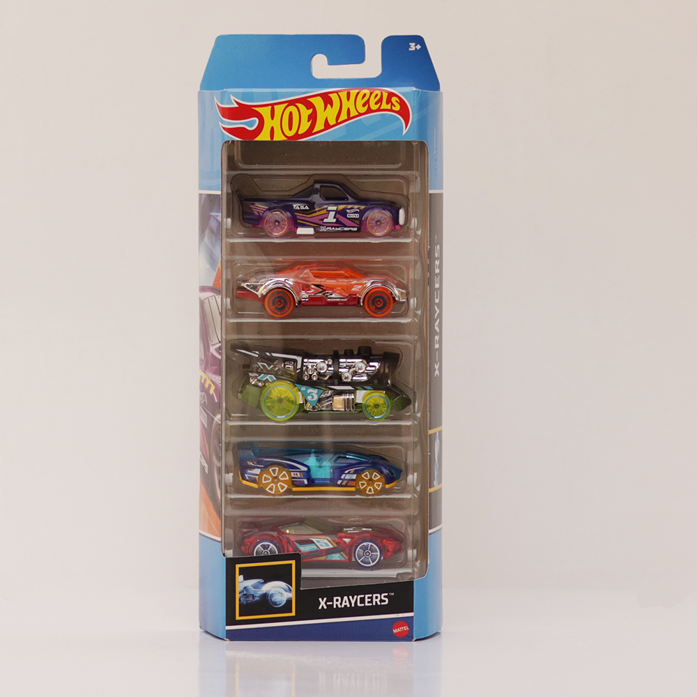 Diecast Hotwheels X-Raycers - Pack of 5 Cars