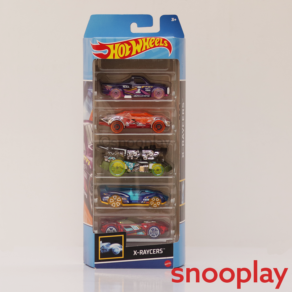 Diecast Hotwheels X-Raycers - Pack of 5 Cars