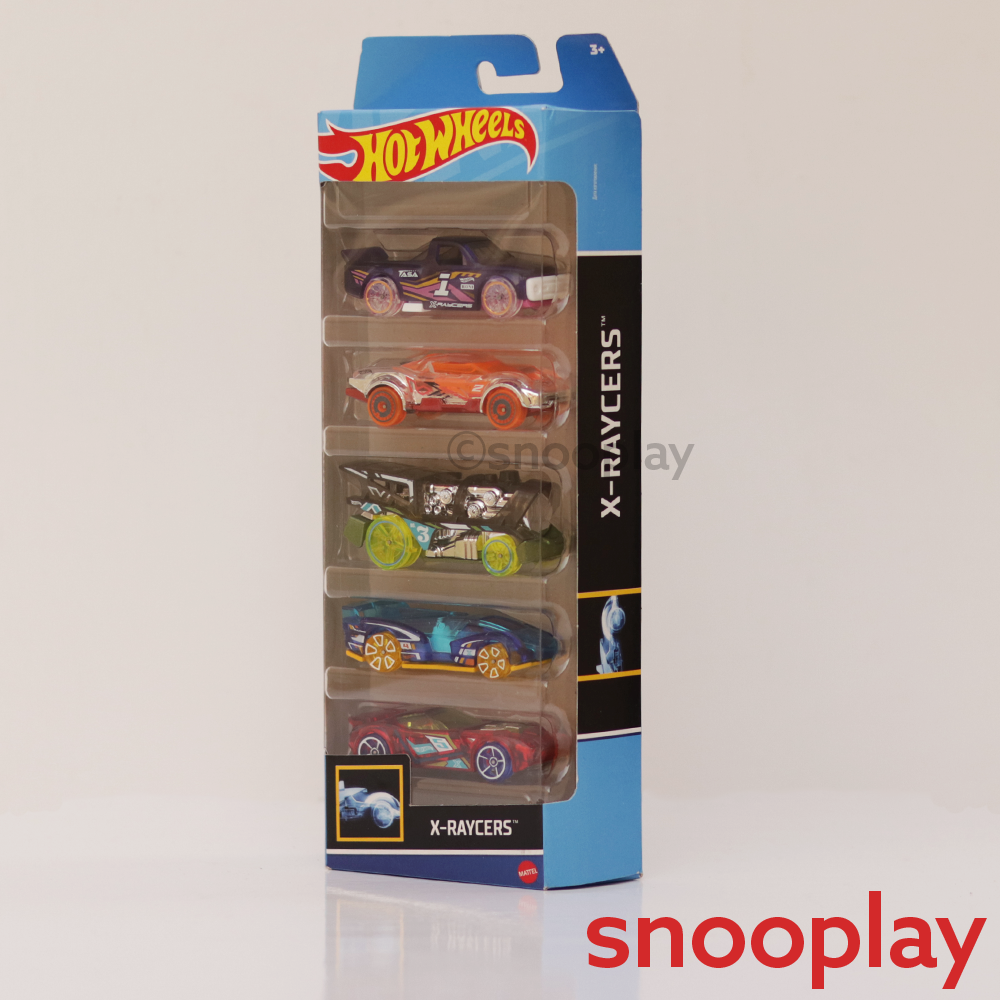 Diecast Hotwheels X-Raycers - Pack of 5 Cars