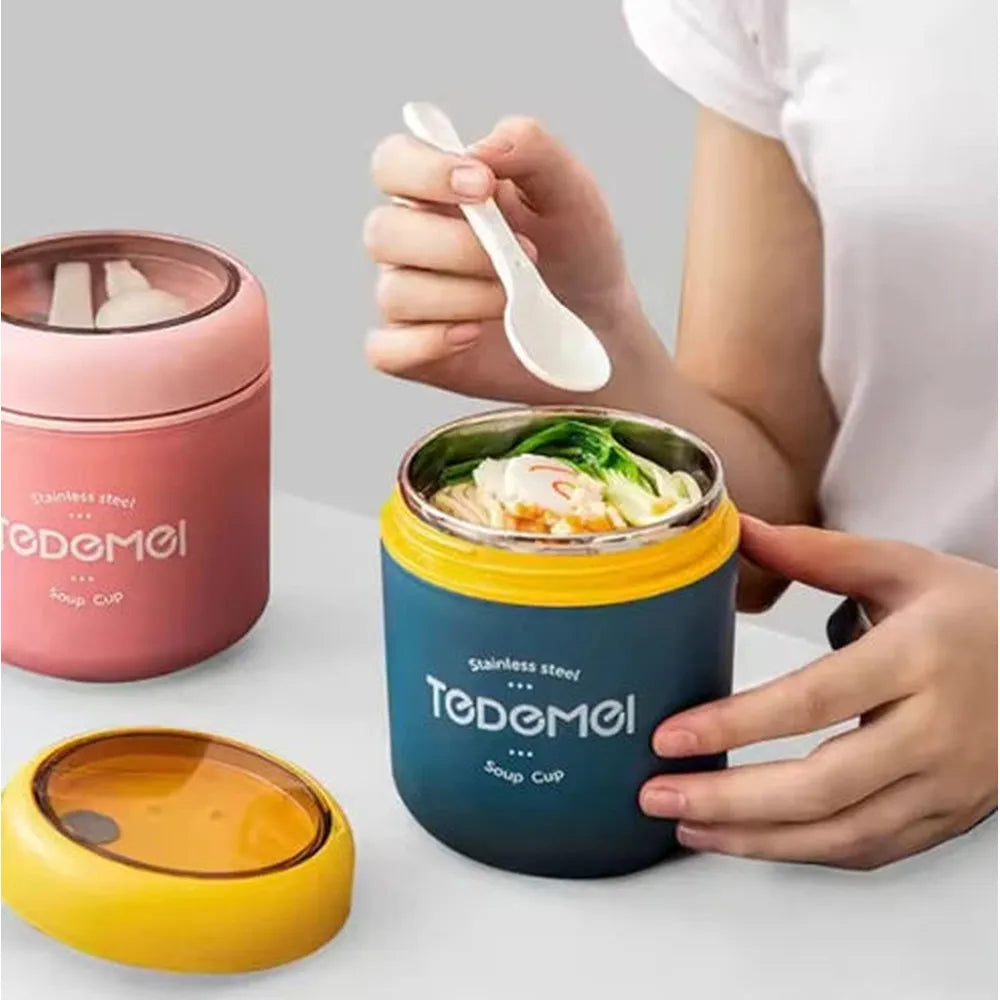 CuddleNest Stainless Steel Thermal Soup Cup Lunch Box - 530ml