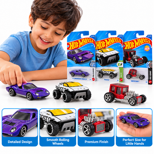 Set of 3 Hot wheels [HW 483] - Uncertain-T, Polestar, '71 Lamborghini Mura SV