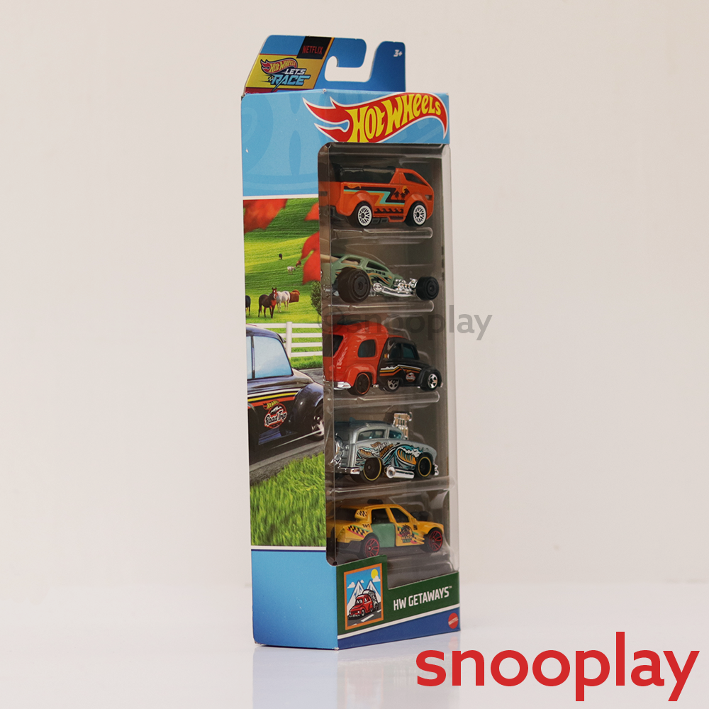 Buy Set of 5 Hot wheels - Time Attaxi, Surf Crate, RV There Yet