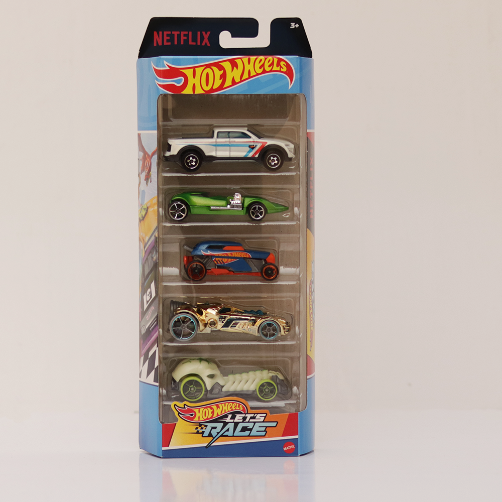 Diecast Hotwheels Let's Race - Pack of 5 Cars