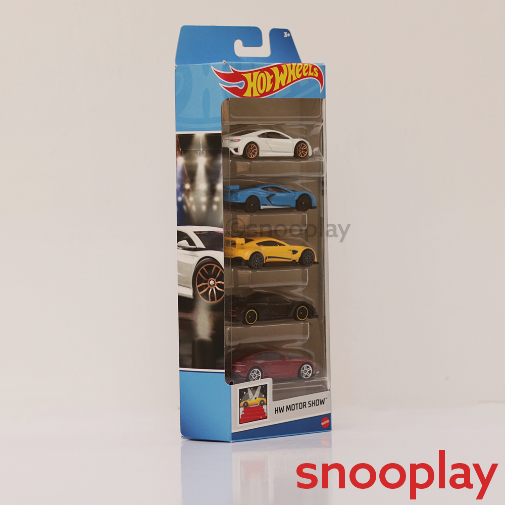 Diecast Hotwheels HW Motor Show - Pack of 5 Cars