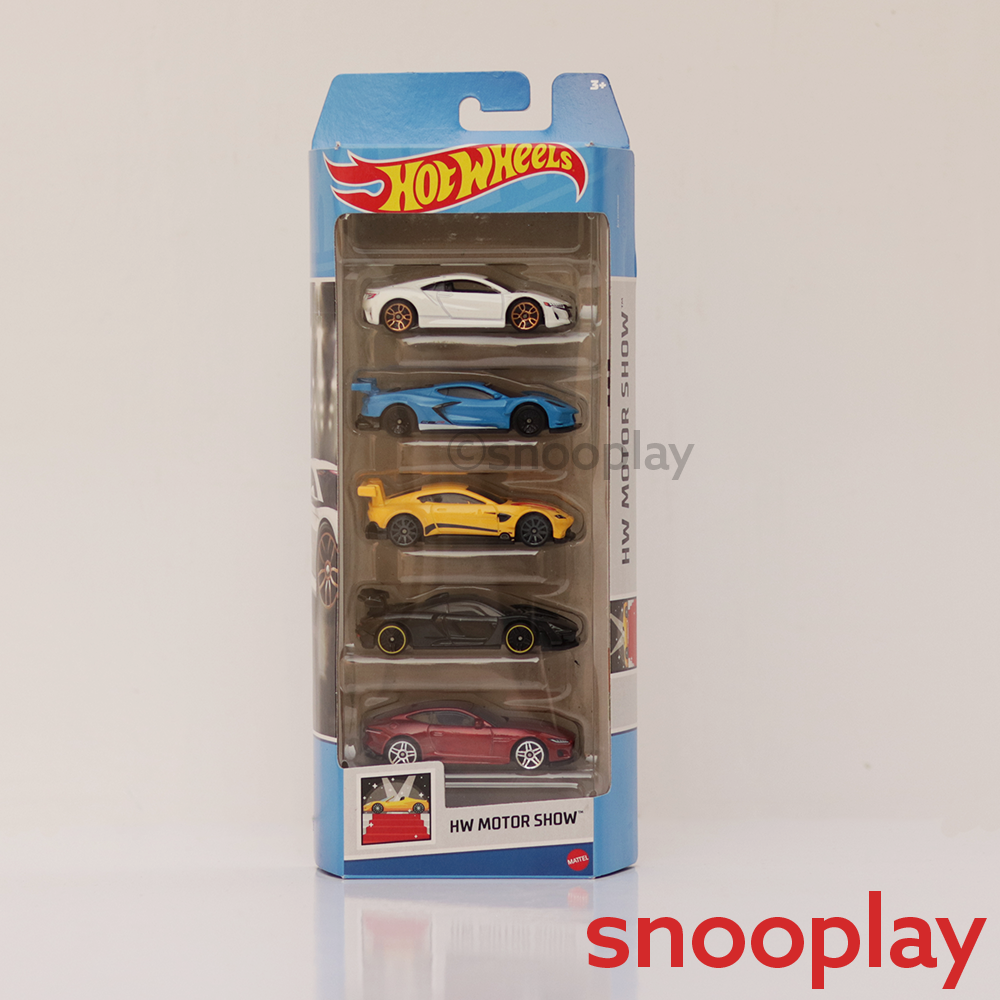 Diecast Hotwheels HW Motor Show - Pack of 5 Cars