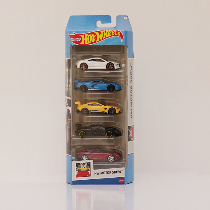 Diecast Hotwheels HW Motor Show - Pack of 5 Cars