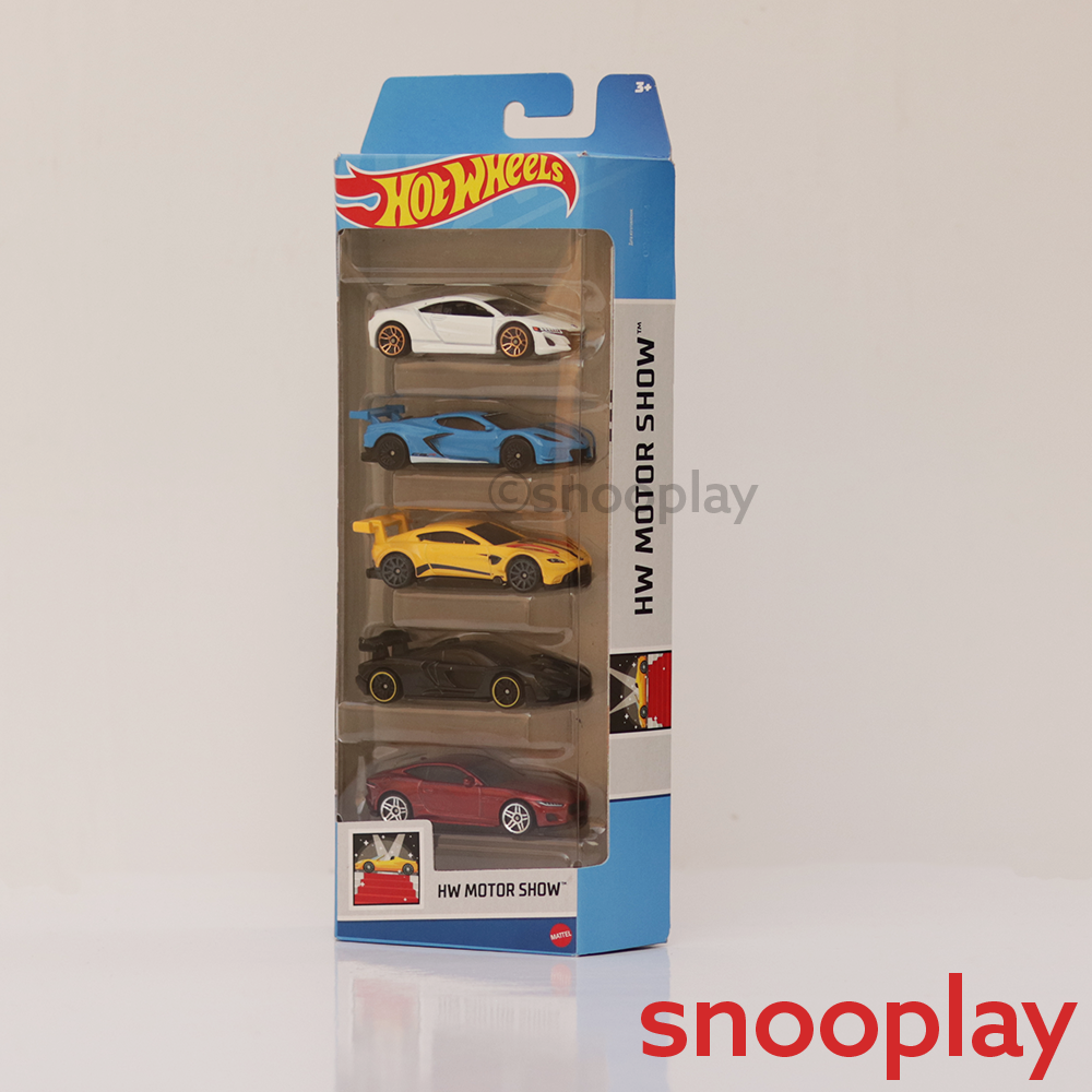 Diecast Hotwheels HW Motor Show - Pack of 5 Cars