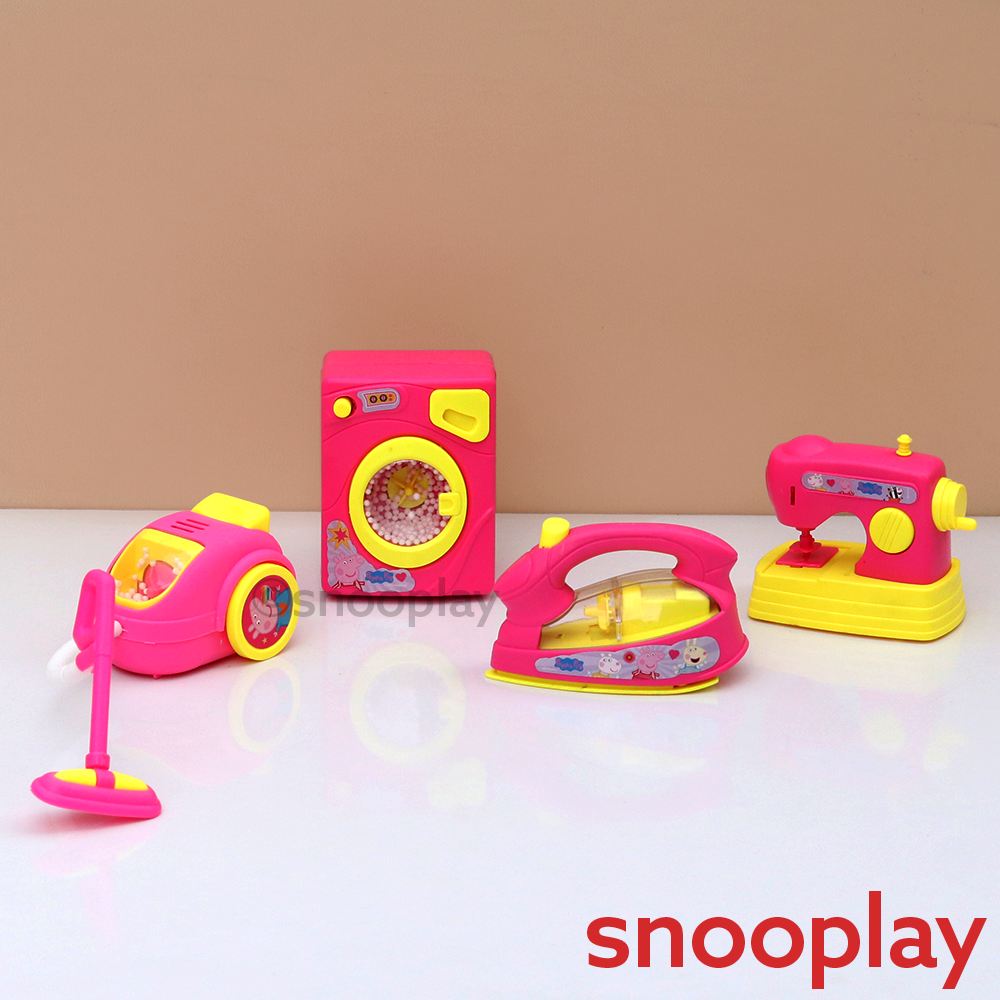 Original Peppa Pig Mini Household Set - 4 Pieces | Licensed Peppa Pig Toy (3-7 Years)