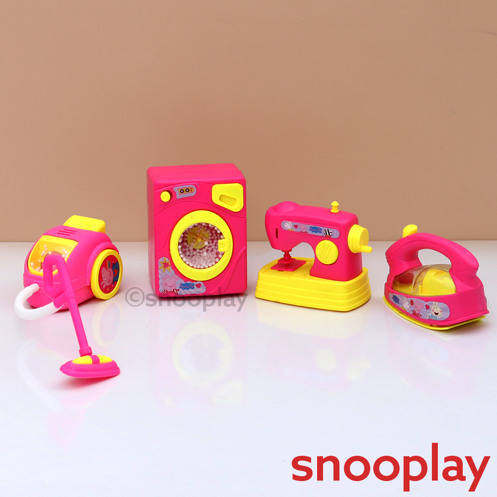 Original Peppa Pig Mini Household Set - 4 Pieces | Licensed Peppa Pig Toy (3-7 Years)