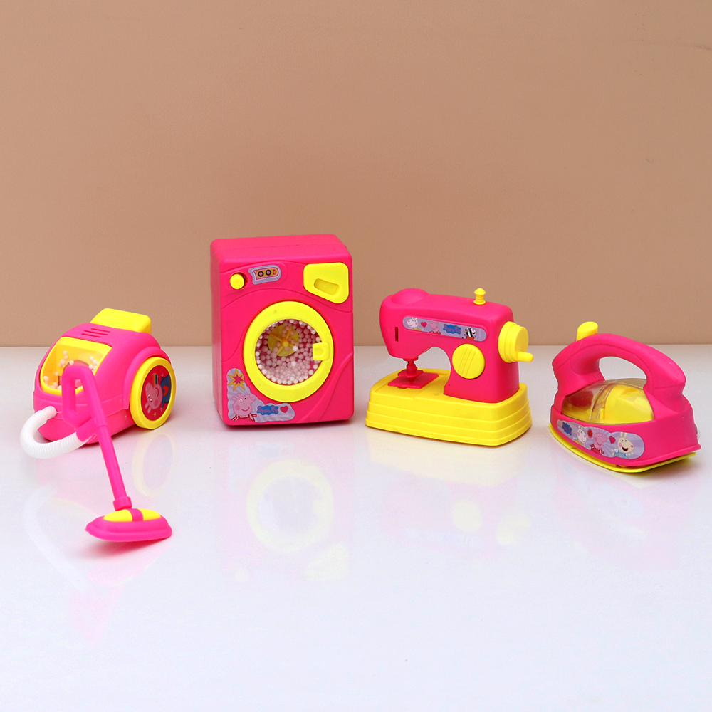 Original Peppa Pig Mini Household Set - 4 Pieces | Licensed Peppa Pig Toy (3-7 Years)