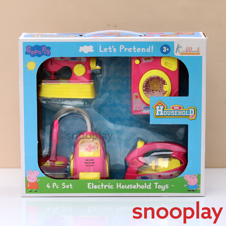 Original Peppa Pig Mini Household Set - 4 Pieces | Licensed Peppa Pig Toy (3-7 Years)