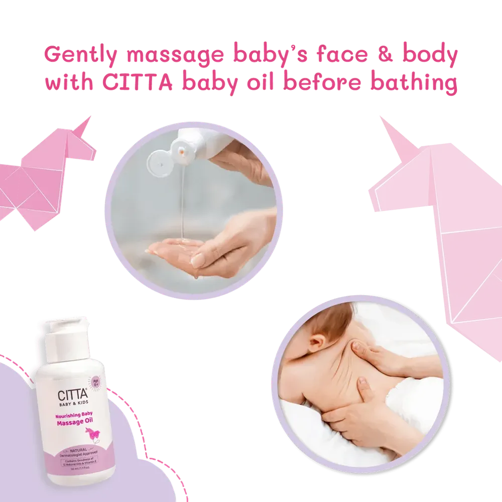 Citta Natural Nourishing Baby Massage Oil - 50ml