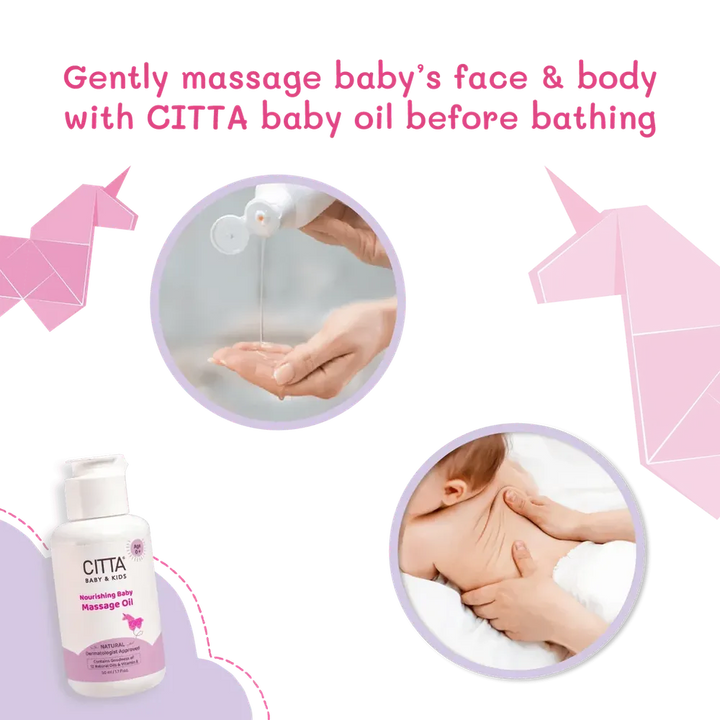 Citta Natural Nourishing Baby Massage Oil - 50ml