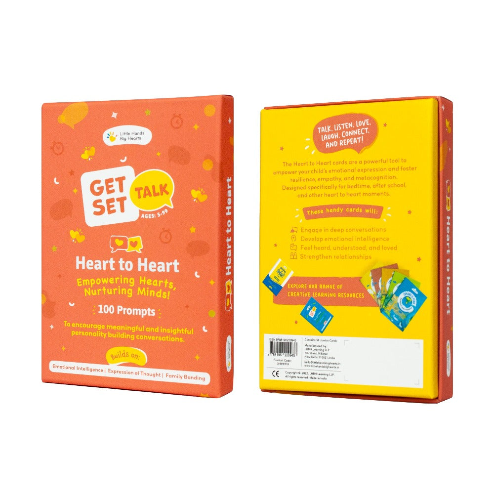 Get Set Talk Cards- Heart to Heart Flash Card