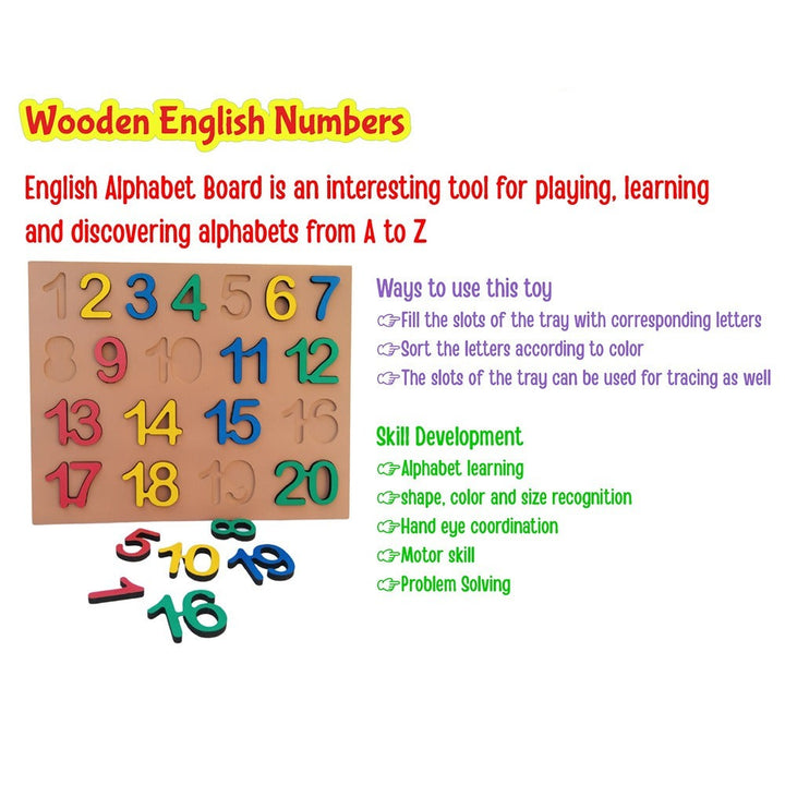 English Numbers Board