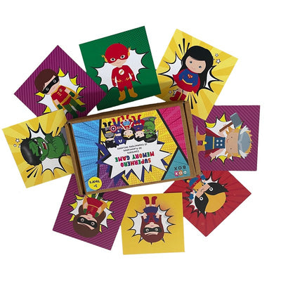 Superhero Flashcard Memory Game