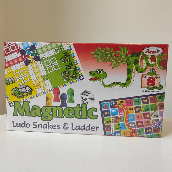 Foldable Magnetic Ludo and Snakes & Ladders Board Game (4 Years till Grown Ups)