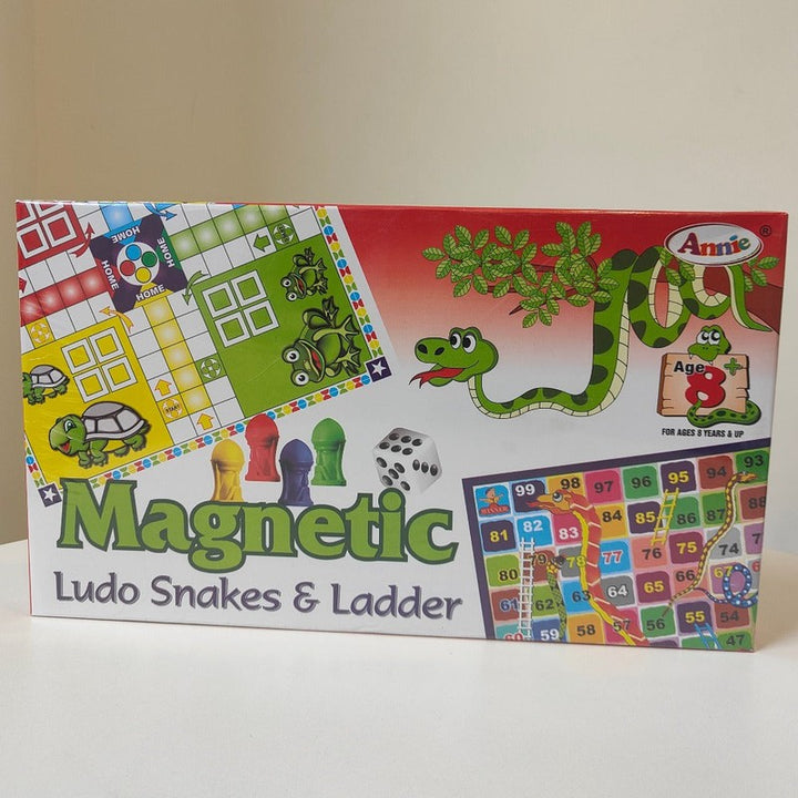 Foldable Magnetic Ludo and Snakes & Ladders Board Game (4 Years till Grown Ups)