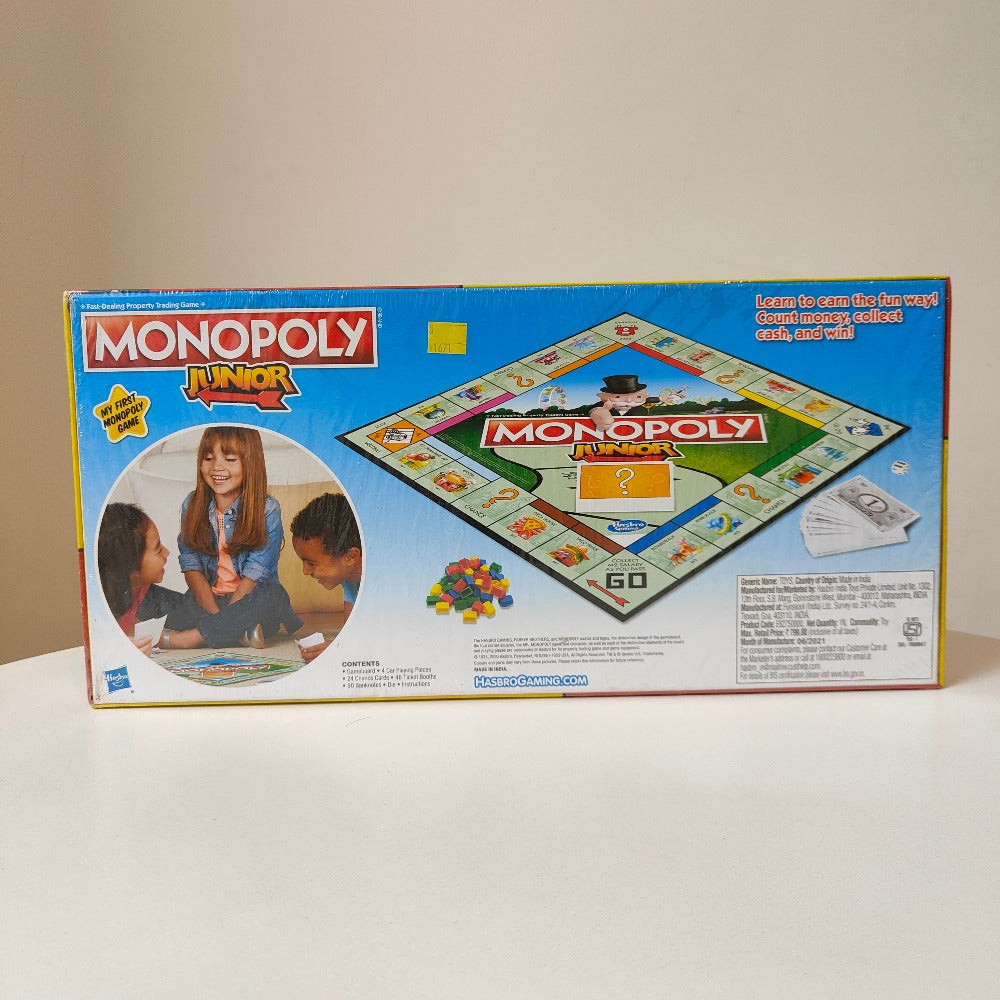 Junior Monopoly Board Game for Kids