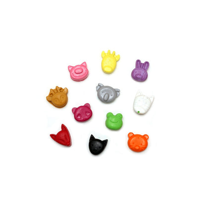 Mini Animal Heads Crayons - Set of 11