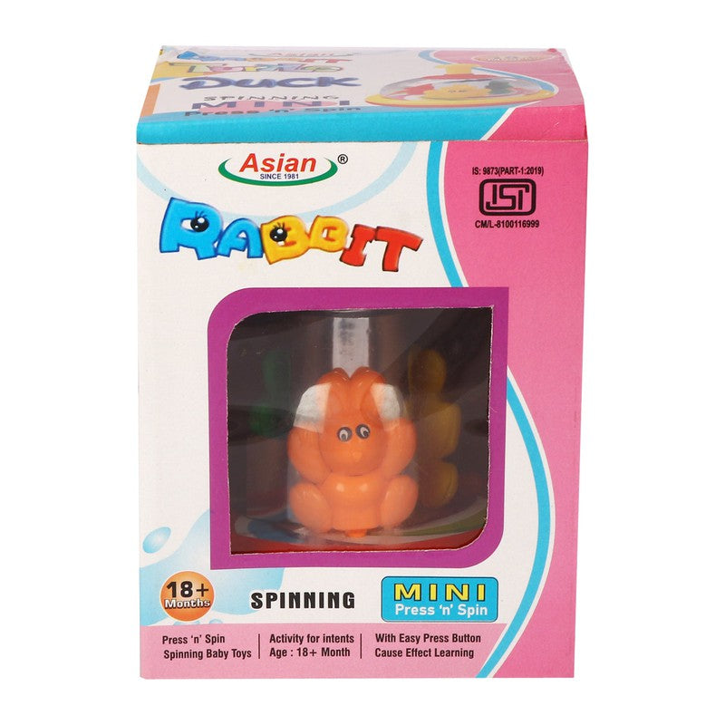 Mini Spinning Rabbit (Assorted Colours)