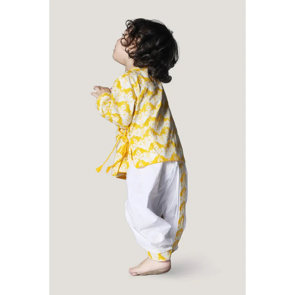 Story Tailor Two Silly Goats- Boys Dhoti Angarkha Set