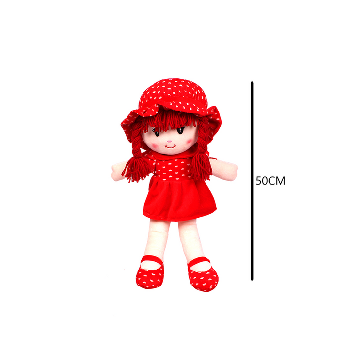 Soft Doll Red Soft Toy | Height - 50 cm