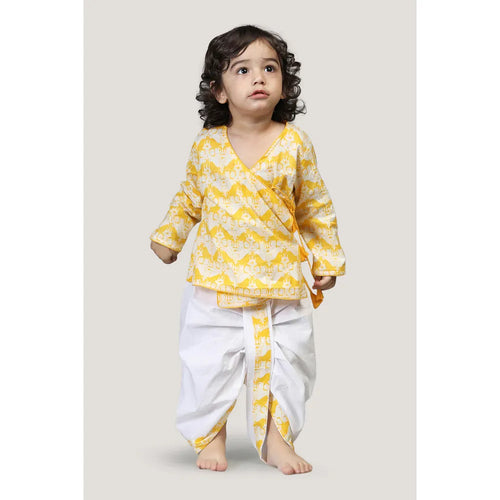 Story Tailor Two Silly Goats- Boys Dhoti Angarkha Set