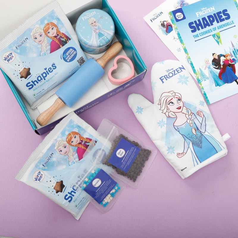 Shapies DIY Ragi Cookie Kit (Disney Frozen) with Blue Frozen themed Apron