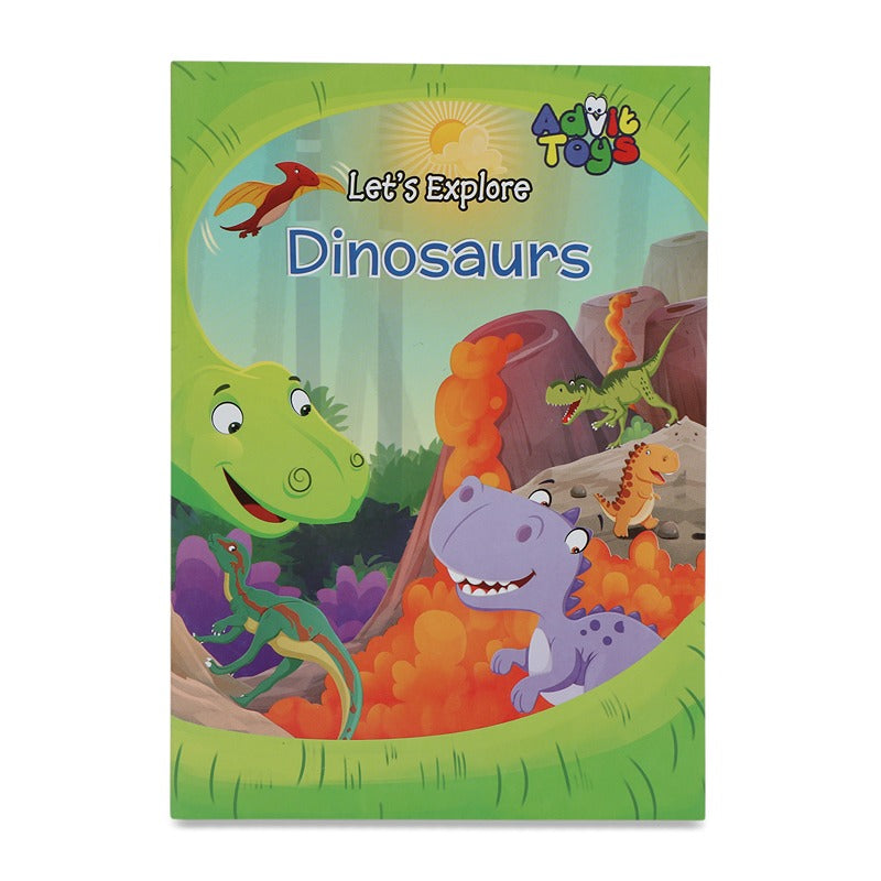 Dinosaurs Jigsaw Puzzle (24 Piece + Educational Fun Fact Book Inside)