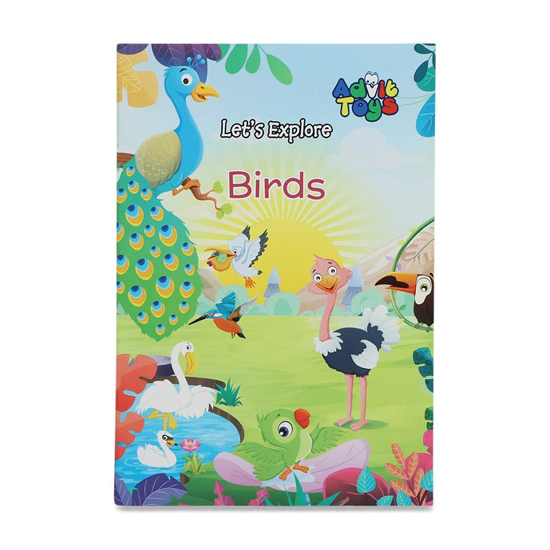 Birds - Jigsaw Puzzle (48 Piece + Educational Fun Fact Book Inside)