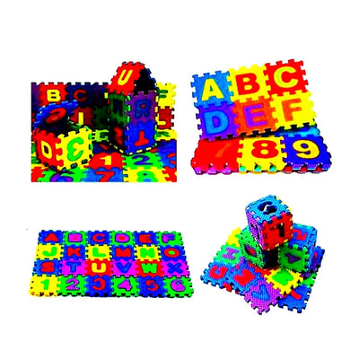 Interlocking Building Blocks Puzzle Game 36 pc Multiple Color (6/6)