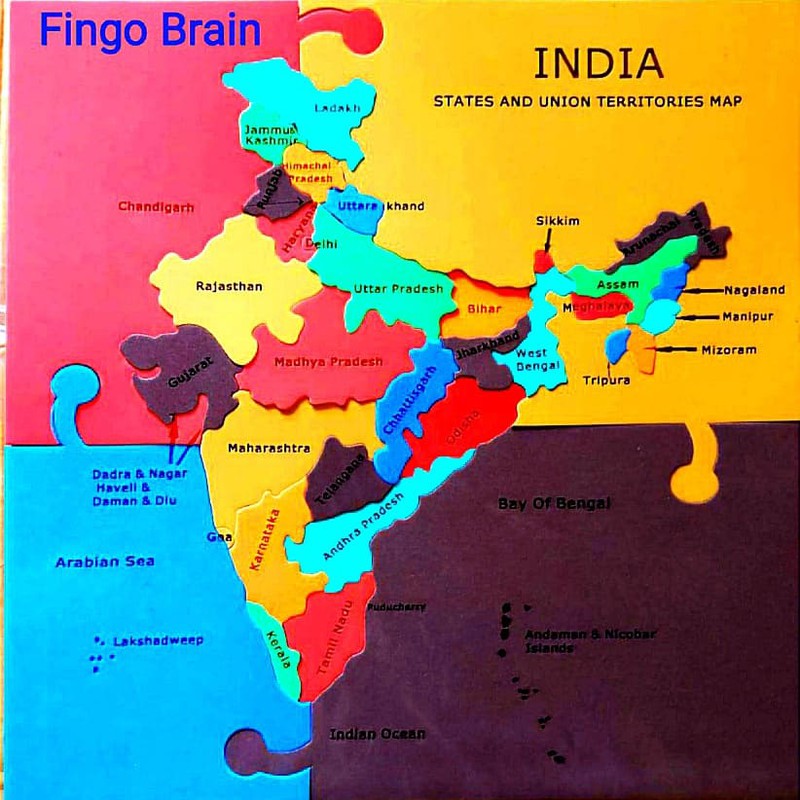 India Map Eva Puzzle