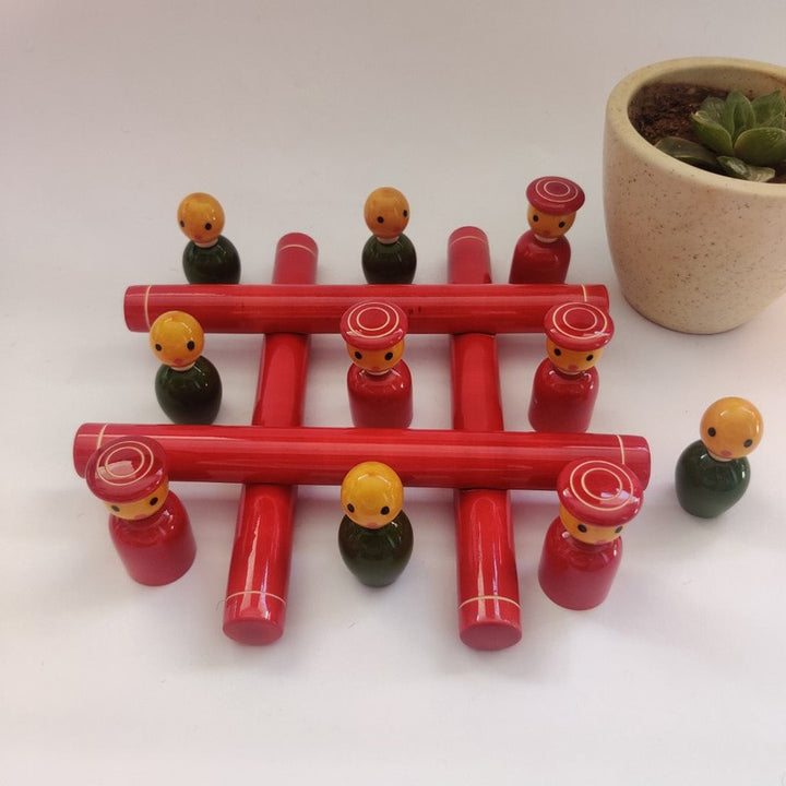 Wooden 3D Tic Tac Toe Game | Board Games for Adults and Kids