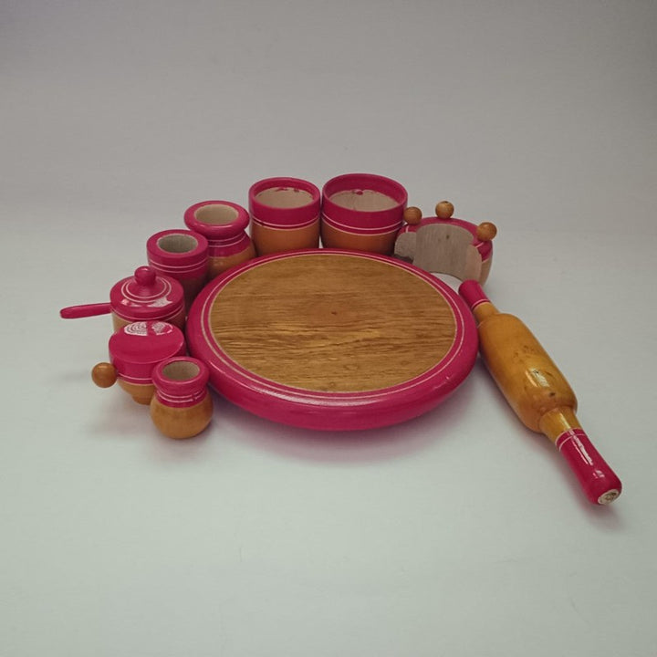 Wooden Eco Friendly Kitchen Cooking Combo Set | Chakla Belan, Utensils and Many More