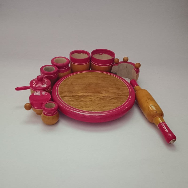 Wooden Eco Friendly Kitchen Cooking Combo Set | Chakla Belan, Utensils and Many More