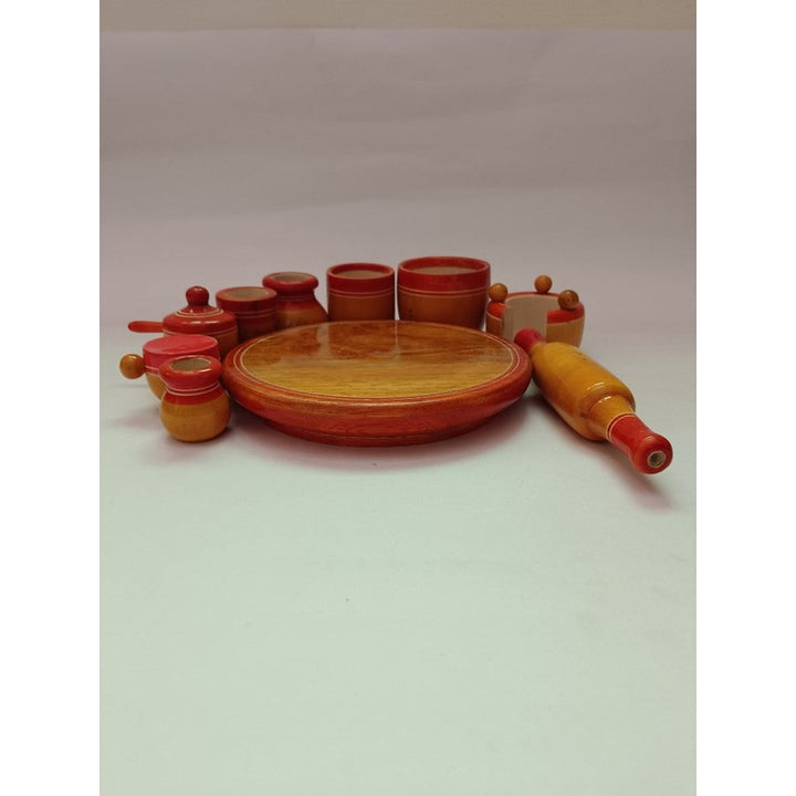 Wooden Eco Friendly Kitchen Cooking Combo Set | Chakla Belan, Utensils and Many More