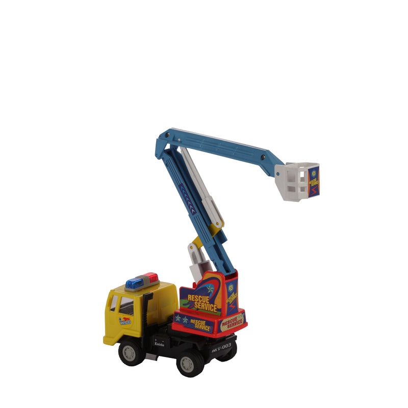 Rescue Service is A Finely Crafted Toy with Excellent Use of Links to Lift The Mechanical Toy - Cherry Picker