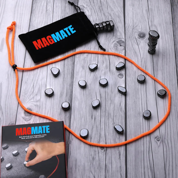 Adeloft Magmate Classic Magnetic Strategy Game for Kids & Adults | Educational Family Game with 24 Magnets | Travel-Friendly Game