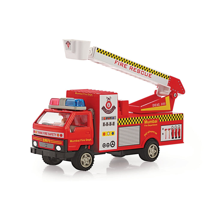 Fire Brigade Maintenance Free Pullback Spring Action Race Toy