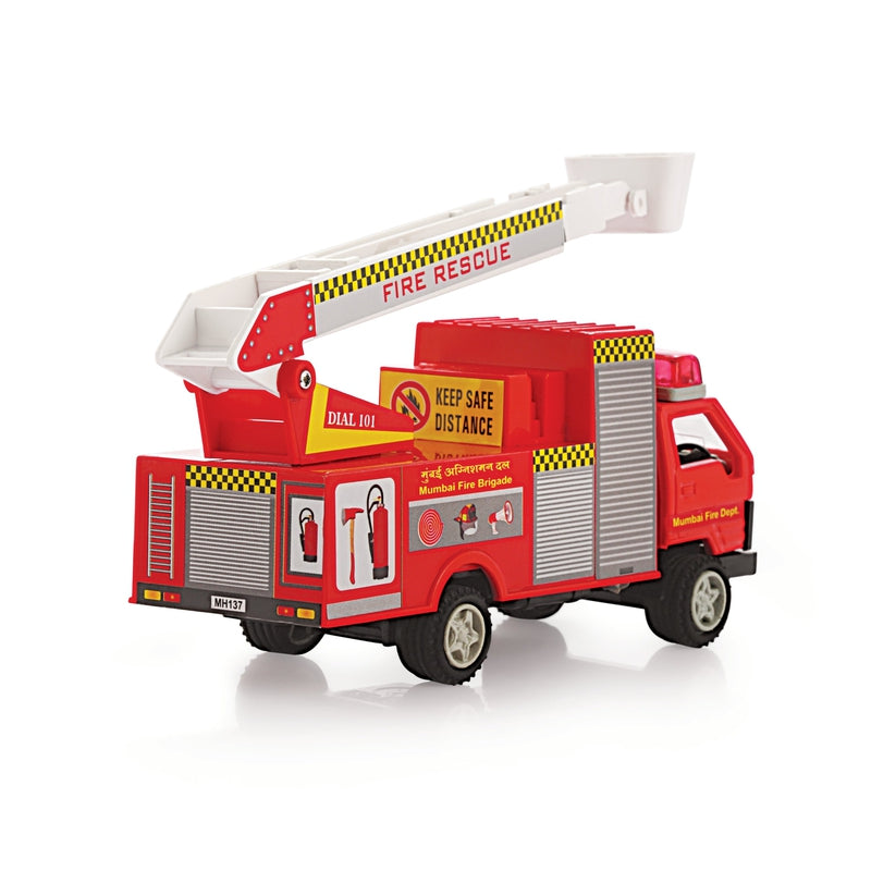 Fire Brigade Maintenance Free Pullback Spring Action Race Toy