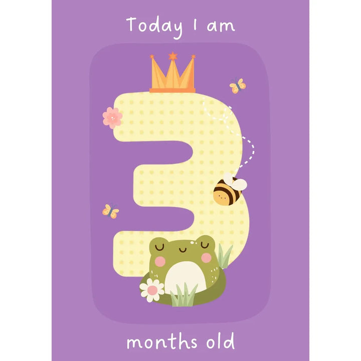 Beelittle Jungle Theme 24-Pack Milestone Cards Set