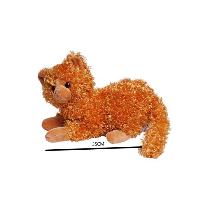 Cute & Adorable Golden Cat Soft / Plush Toy | Length - 30 cm