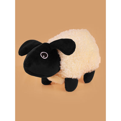 Black Cream Soft Toy | Height - 35 cm