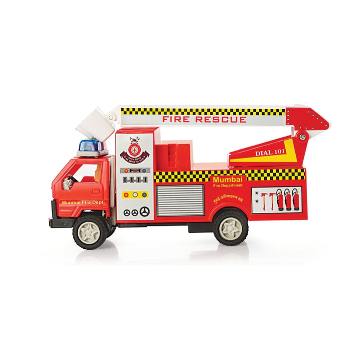 Fire Brigade Maintenance Free Pullback Spring Action Race Toy