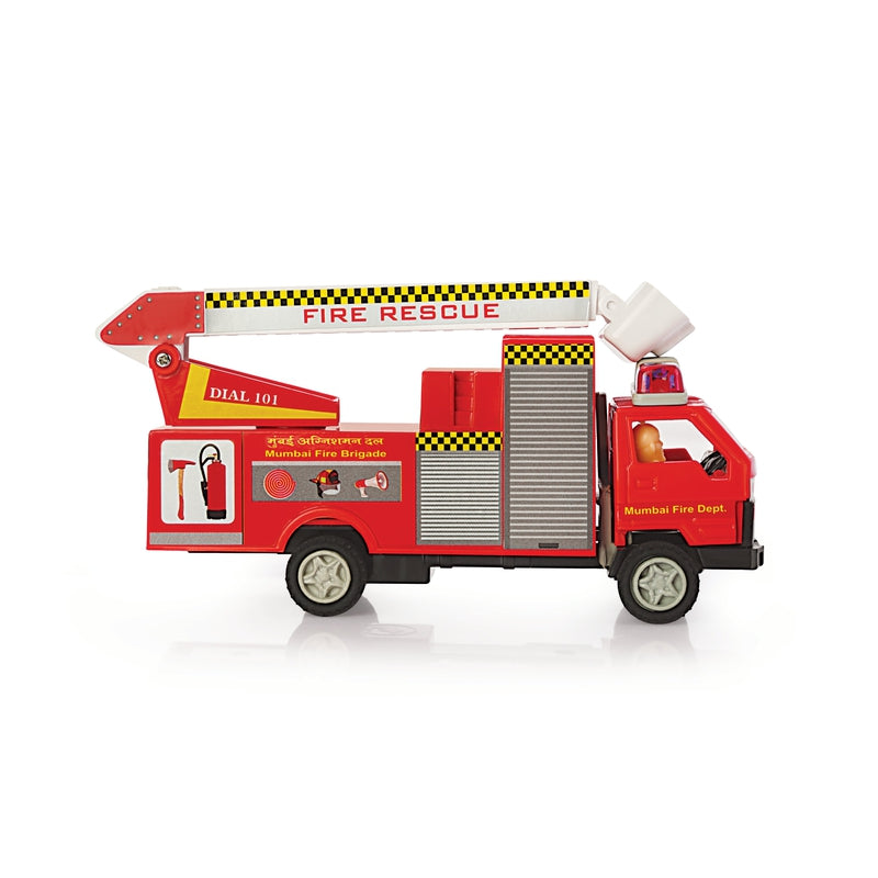 Fire Brigade Maintenance Free Pullback Spring Action Race Toy