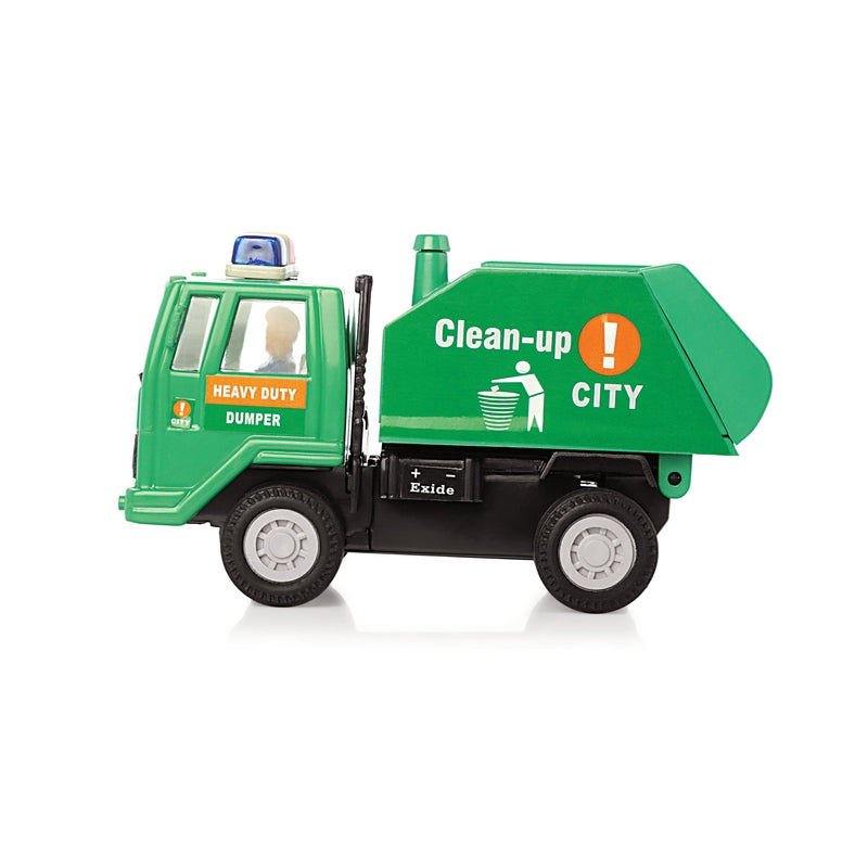 Clean Up City Truck Maintenance Free Pullback Spring Action Race Toy