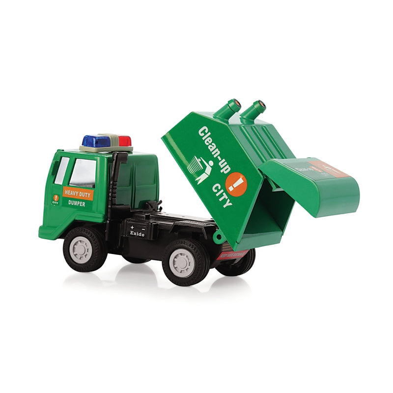 Clean Up City Truck Maintenance Free Pullback Spring Action Race Toy