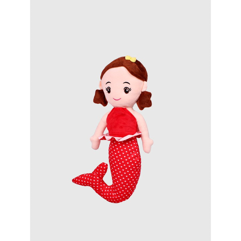 Red & Beige Mermaid Soft Toy