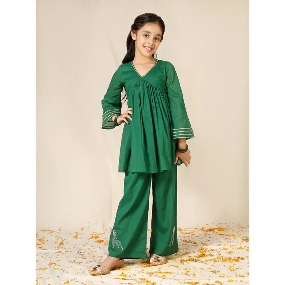 Jovi Jiyara Green Co-ord Set